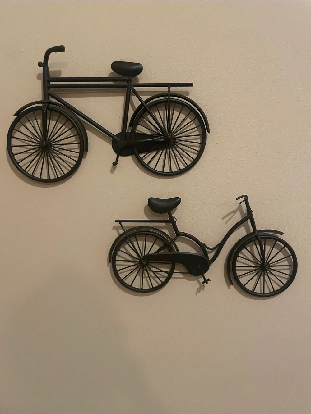 Black Metal Bicycle Wall Decor Set - Home Wall Art